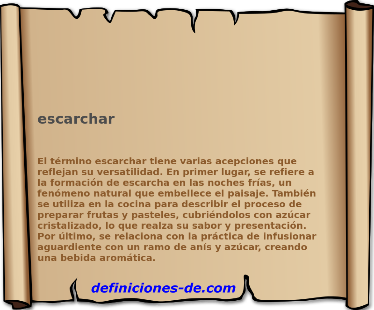 escarchar 