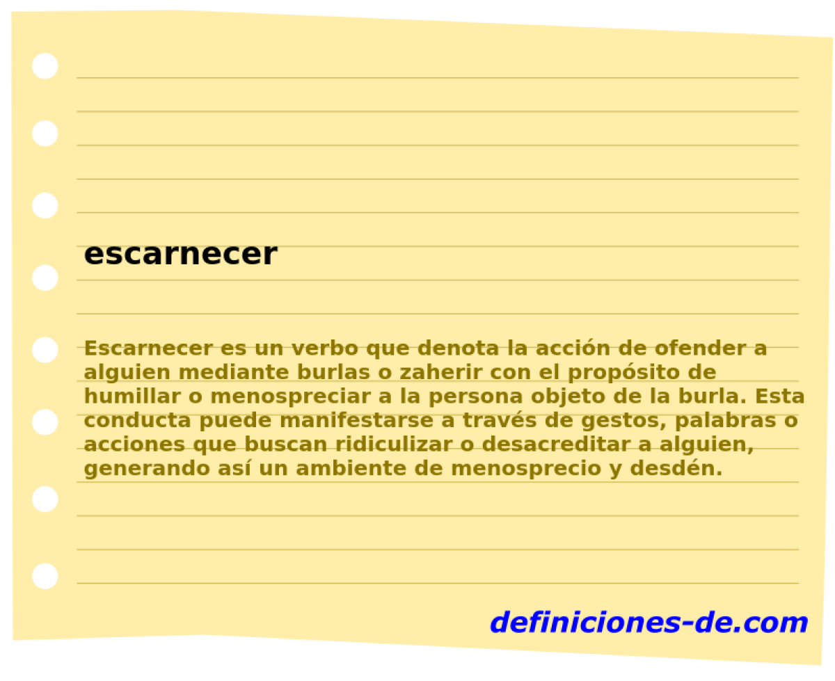 escarnecer 