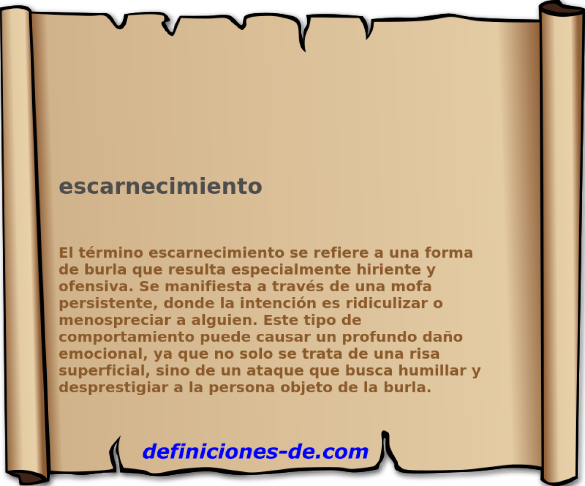 escarnecimiento 