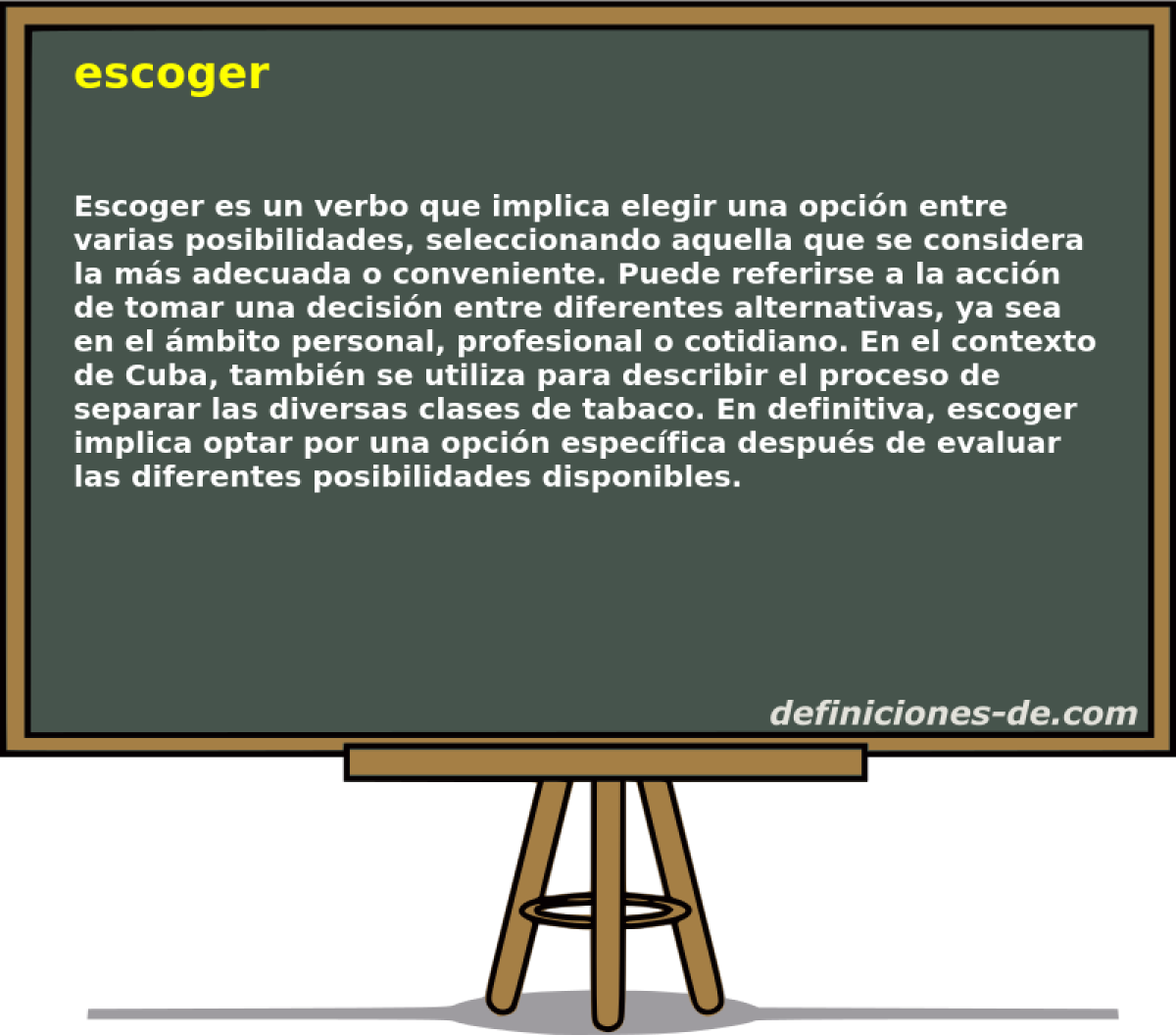 escoger 