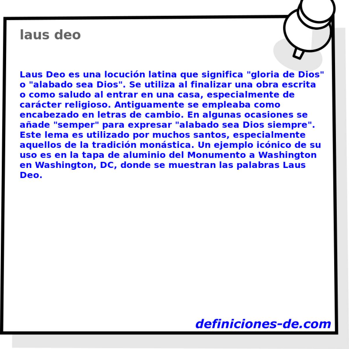 laus deo 