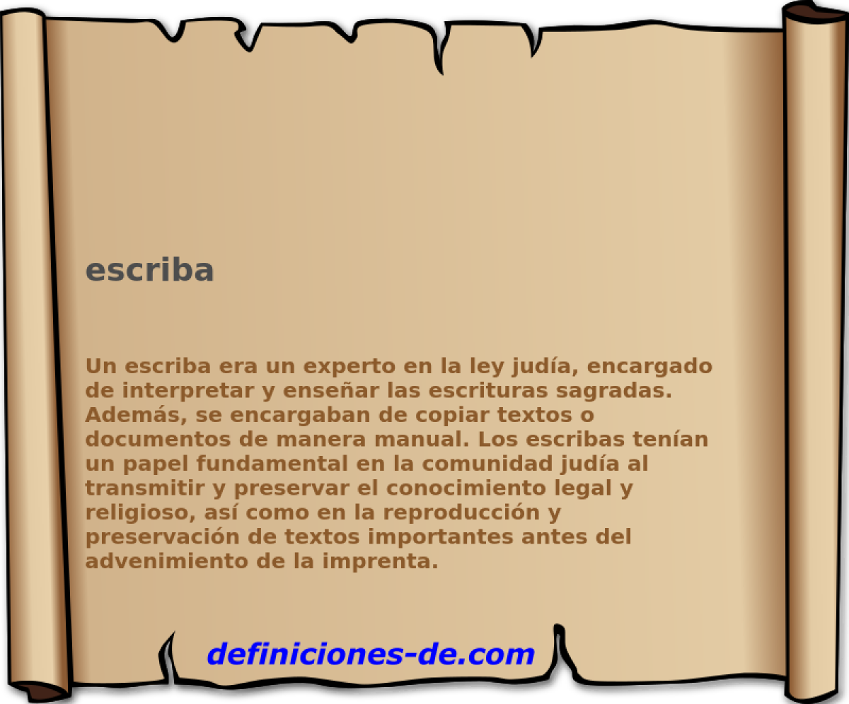 escriba 