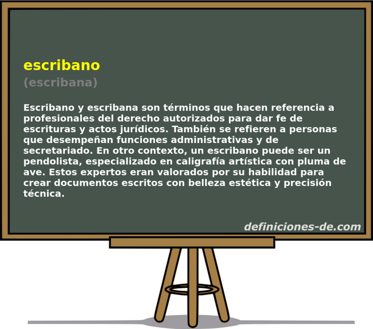 escribano (escribana)