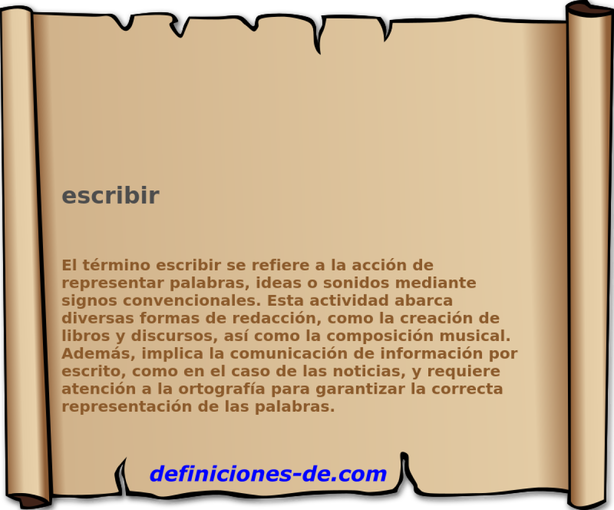 escribir 