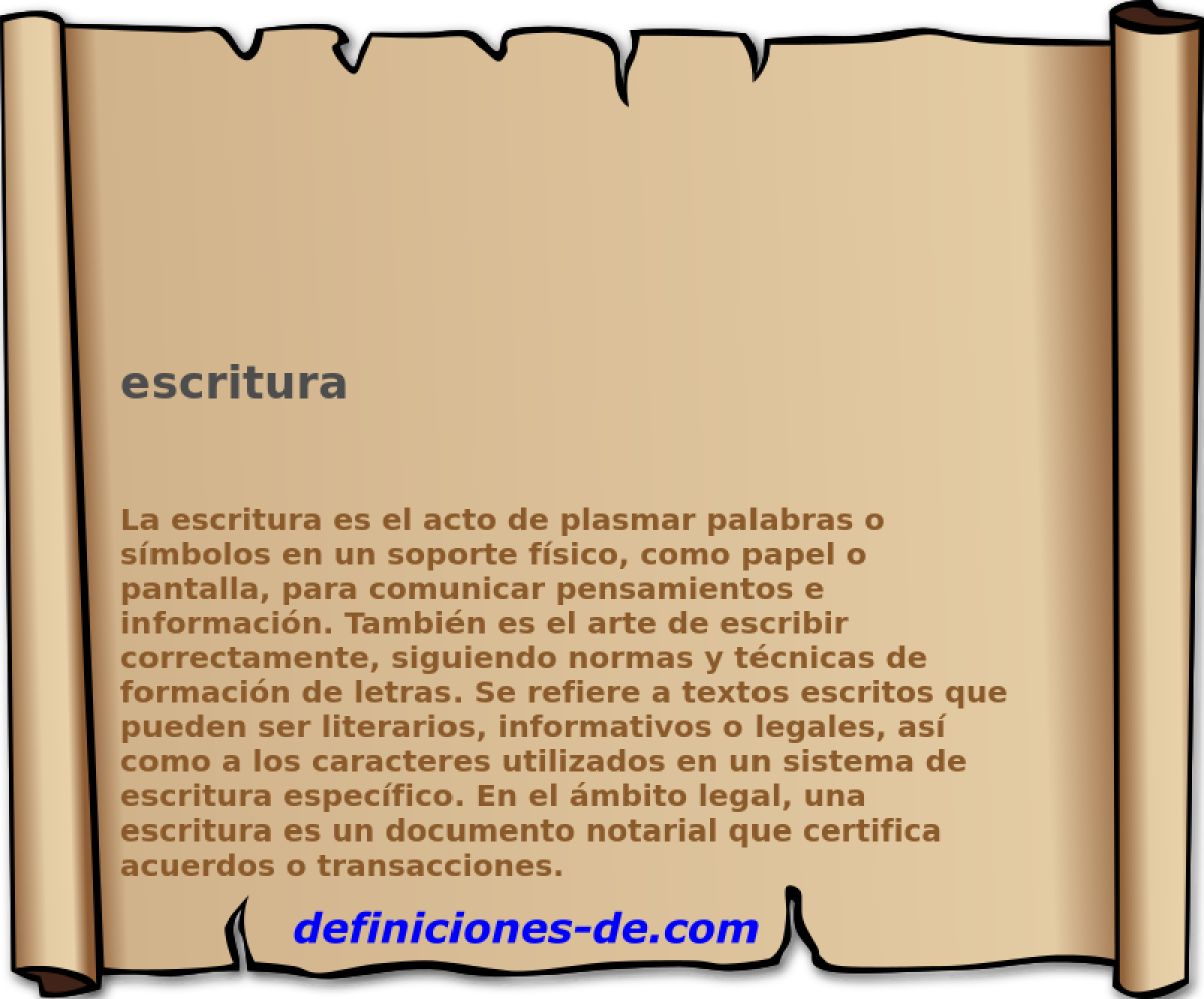 escritura 