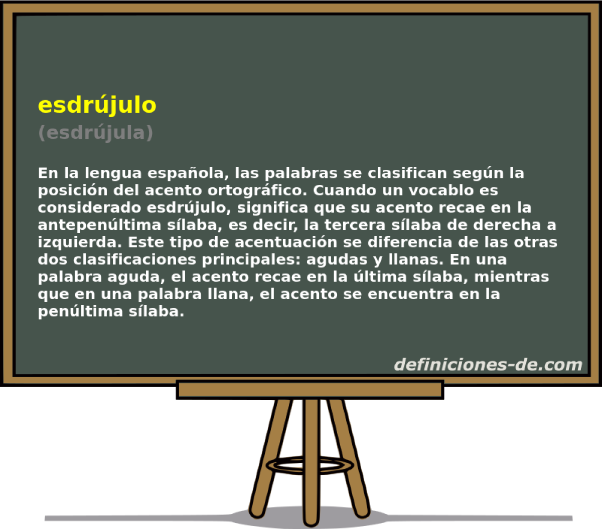 esdrjulo (esdrjula)