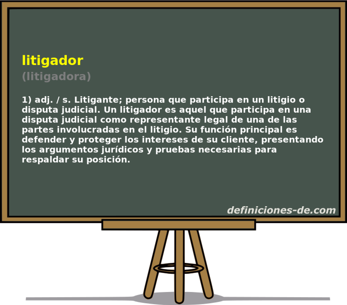 litigador (litigadora)