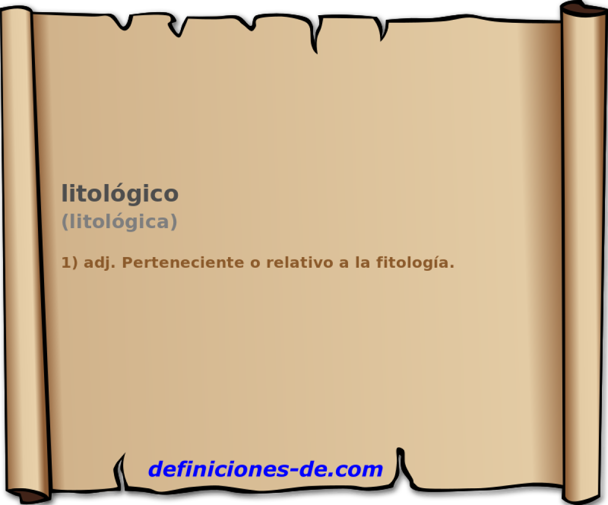 litolgico (litolgica)