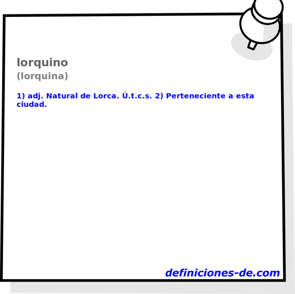 lorquino (lorquina)