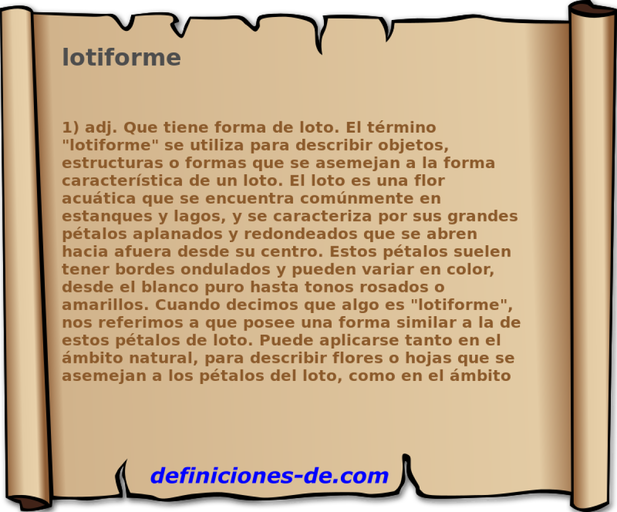 lotiforme 