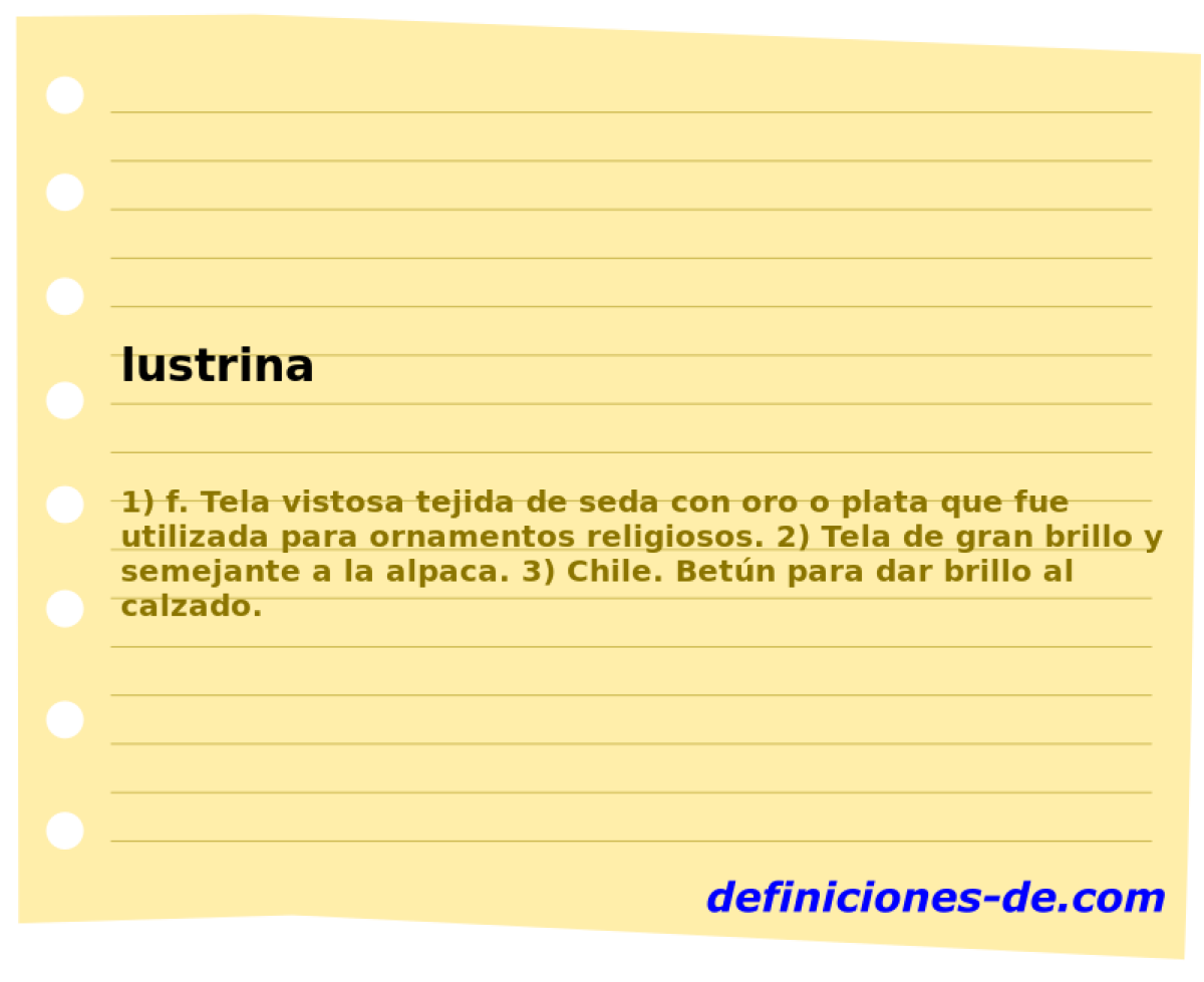 lustrina 