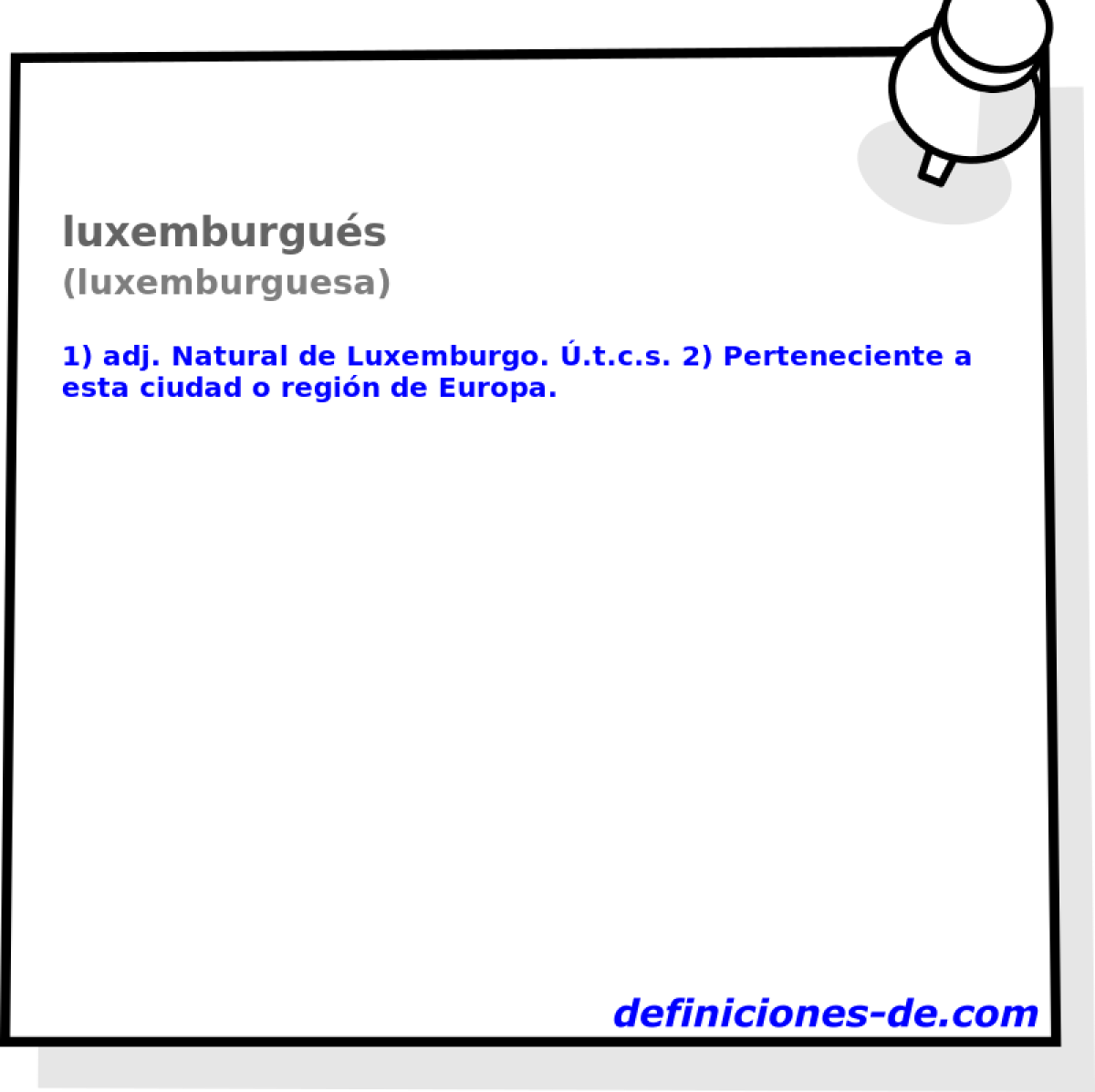 luxemburgus (luxemburguesa)
