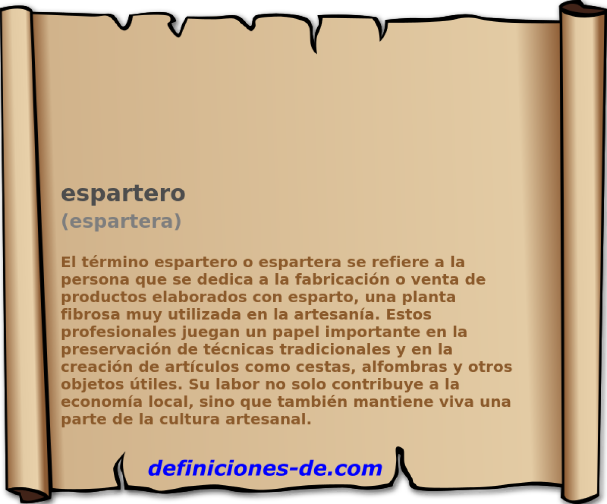 espartero (espartera)