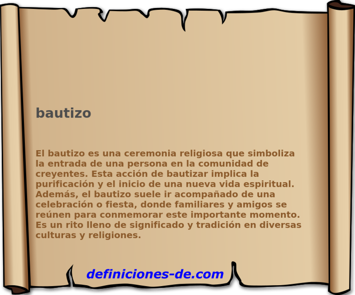 bautizo 