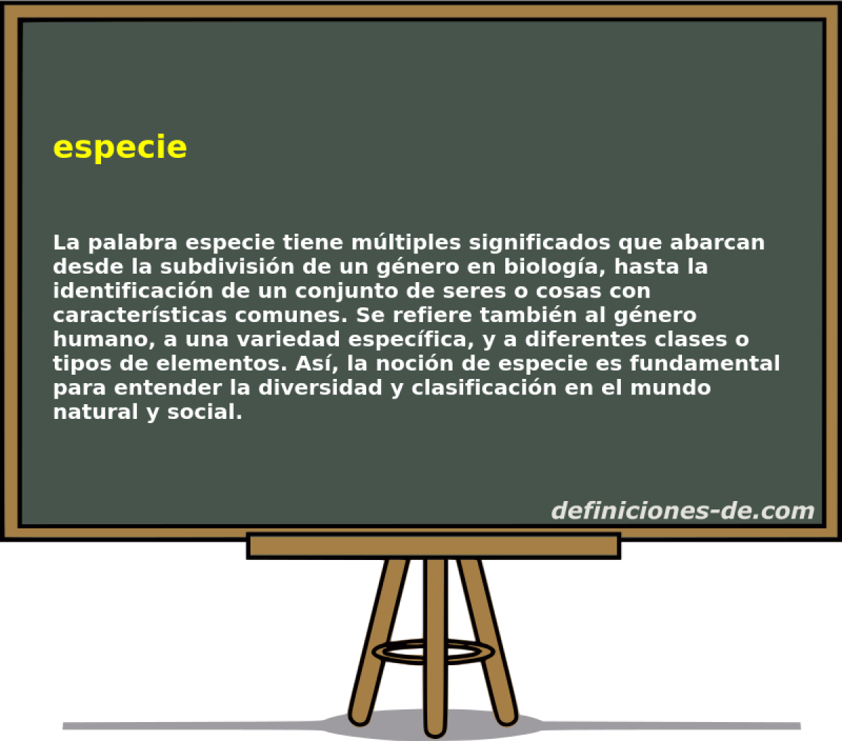 especie 