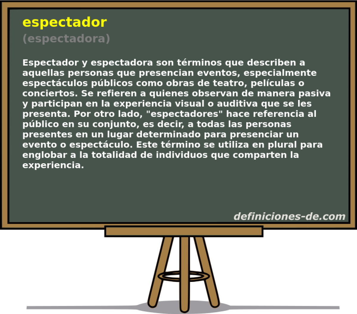 espectador (espectadora)