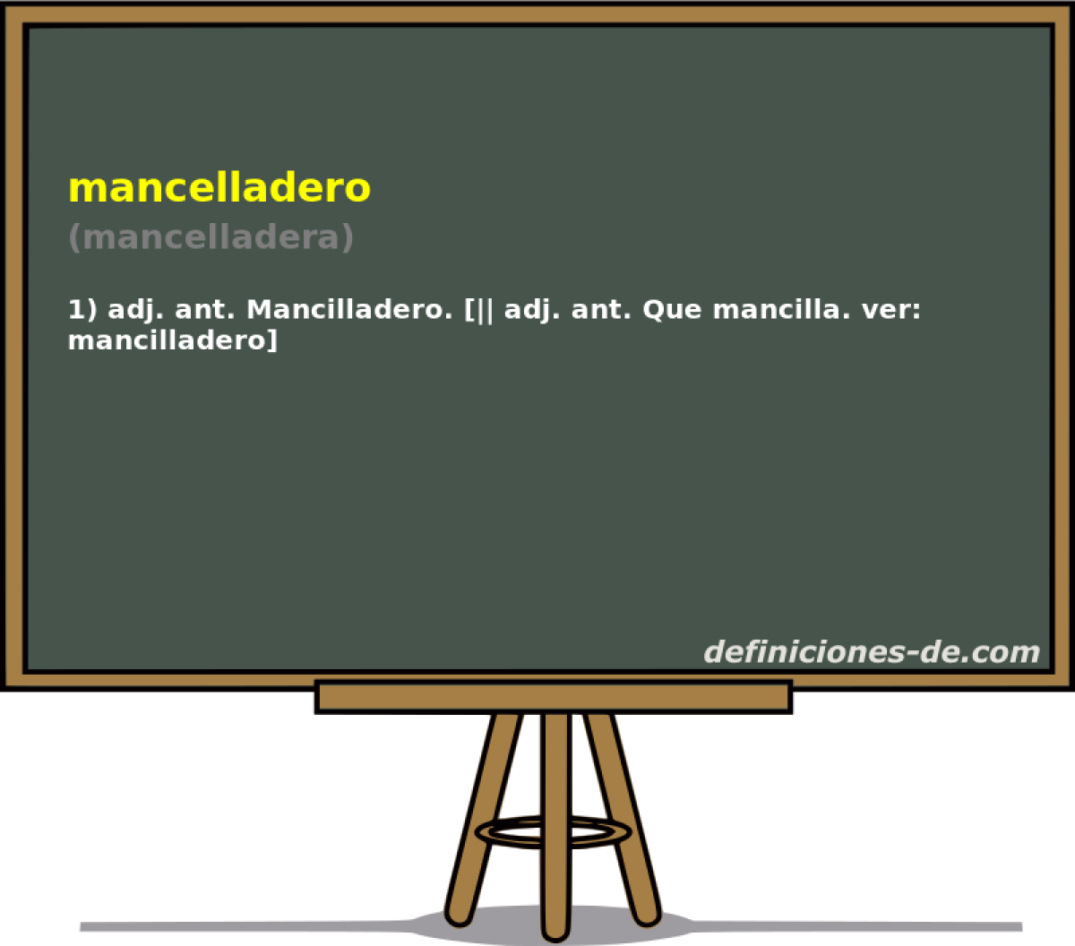 mancelladero (mancelladera)