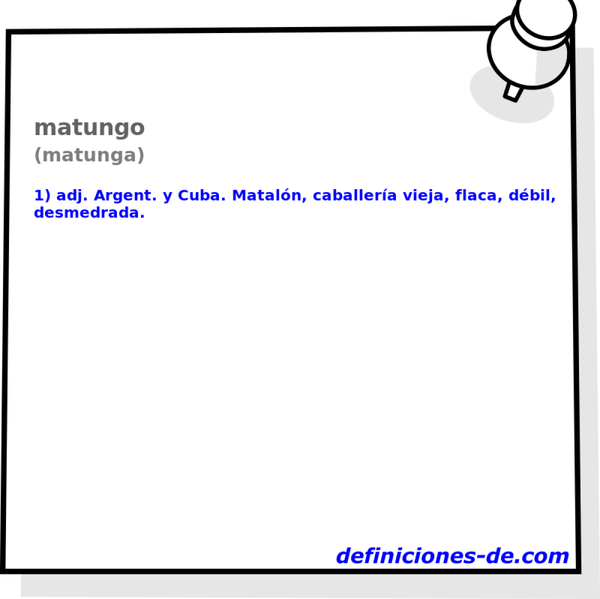 matungo (matunga)