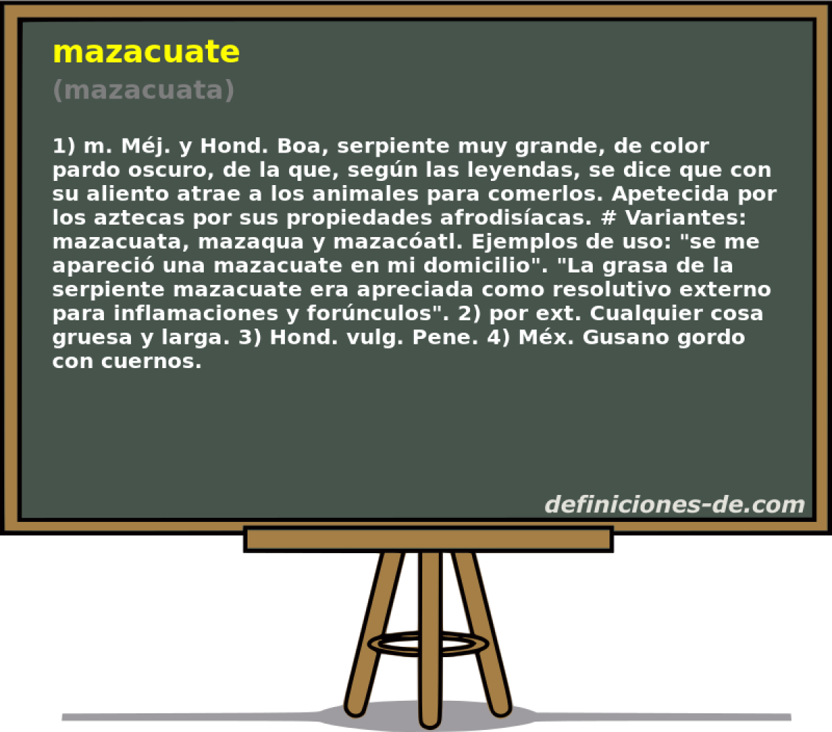 mazacuate (mazacuata)