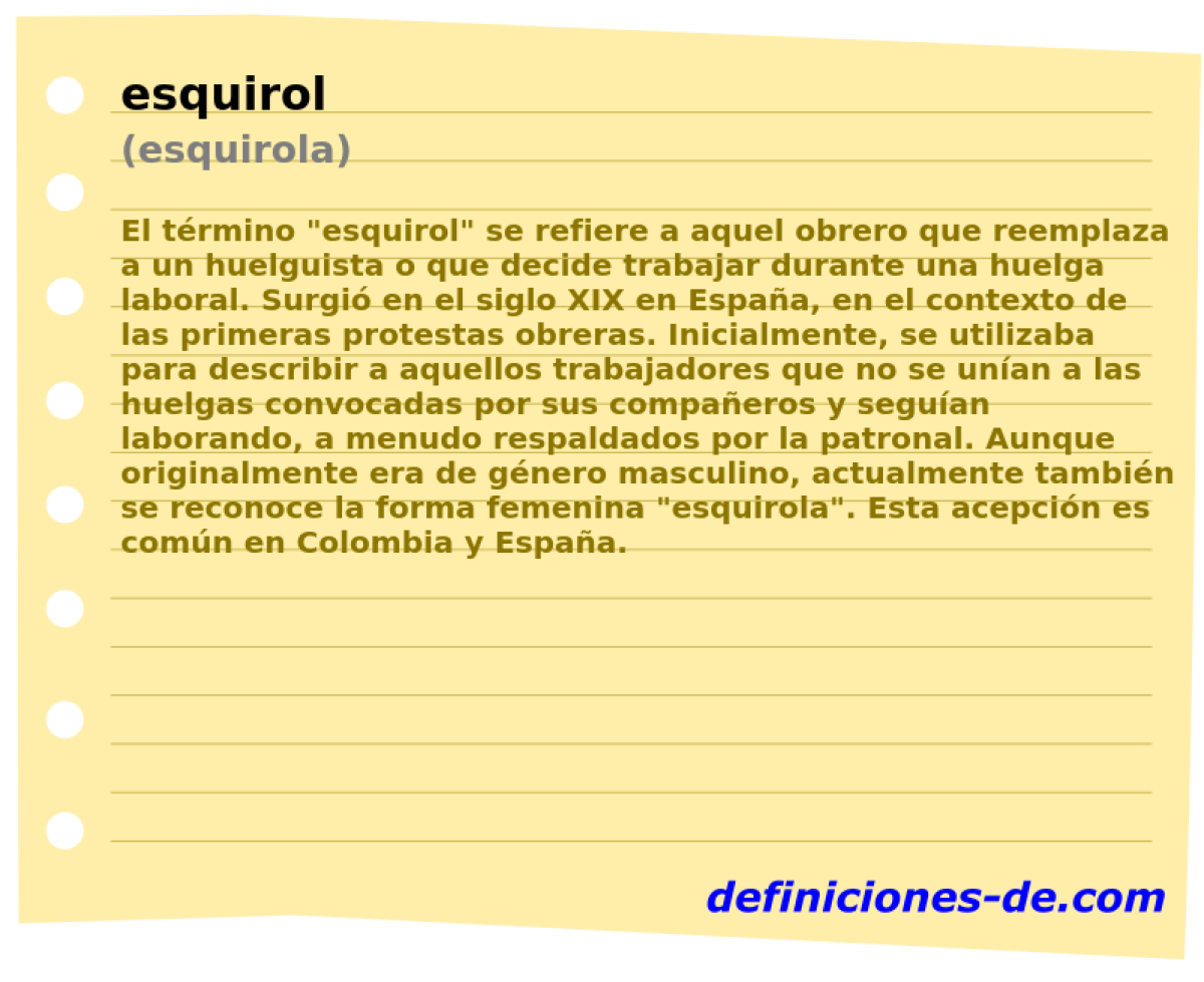 esquirol (esquirola)