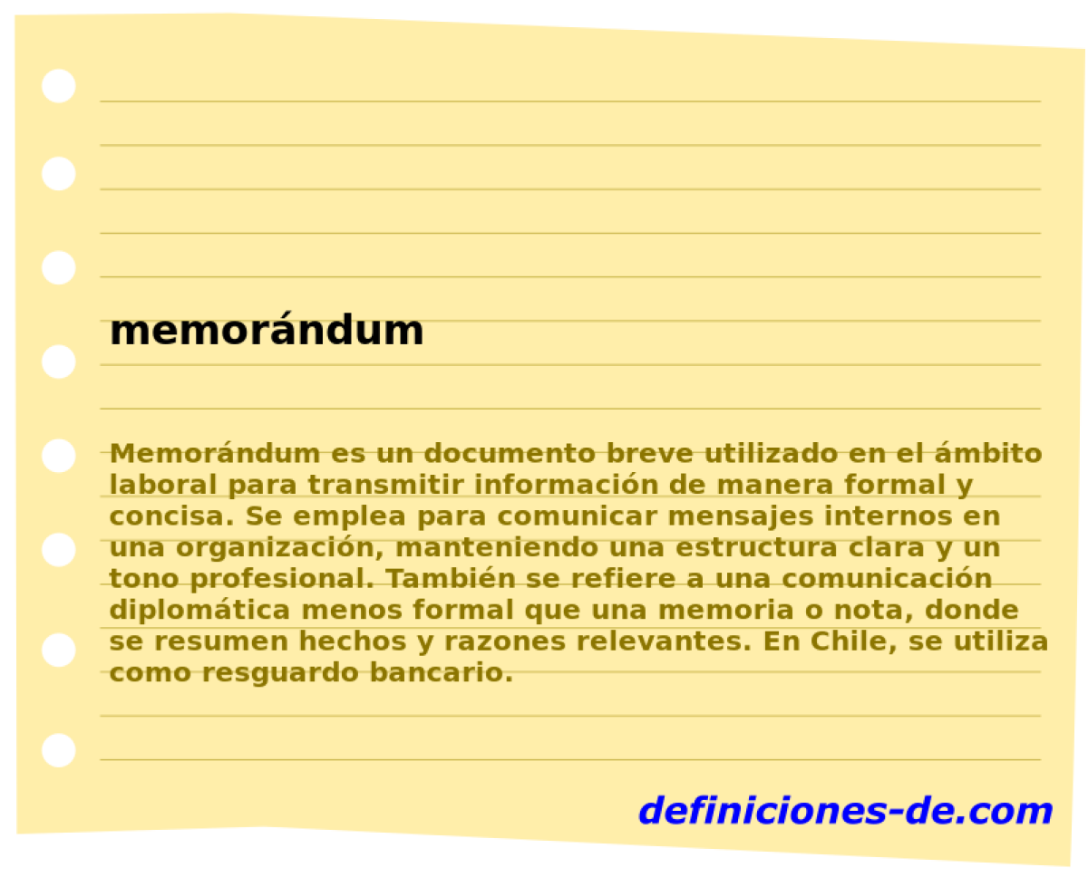 memorndum 