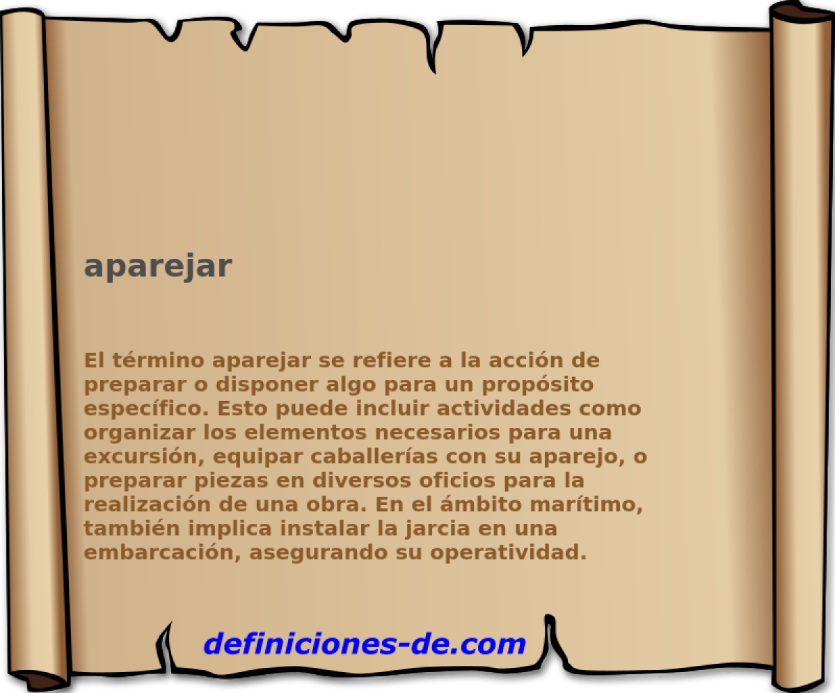 aparejar 