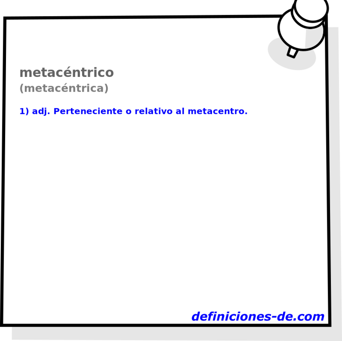 metacntrico (metacntrica)
