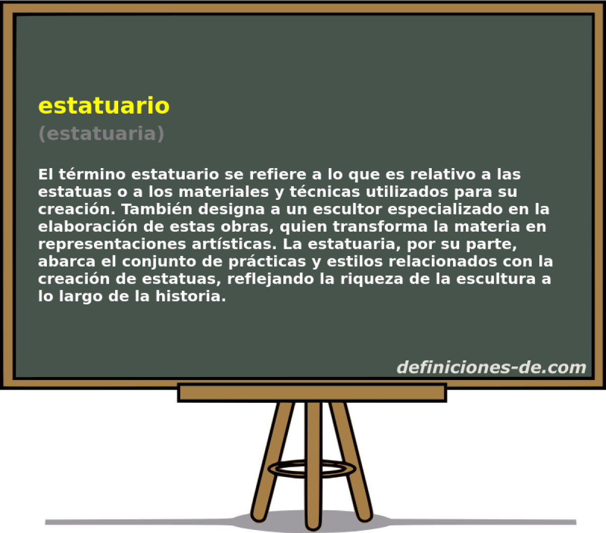 estatuario (estatuaria)