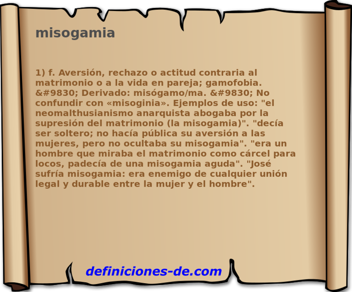 misogamia 