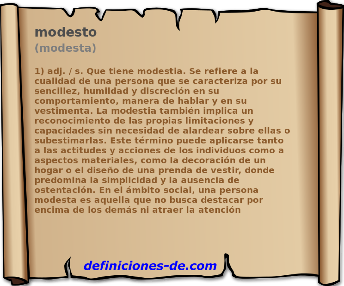 modesto (modesta)