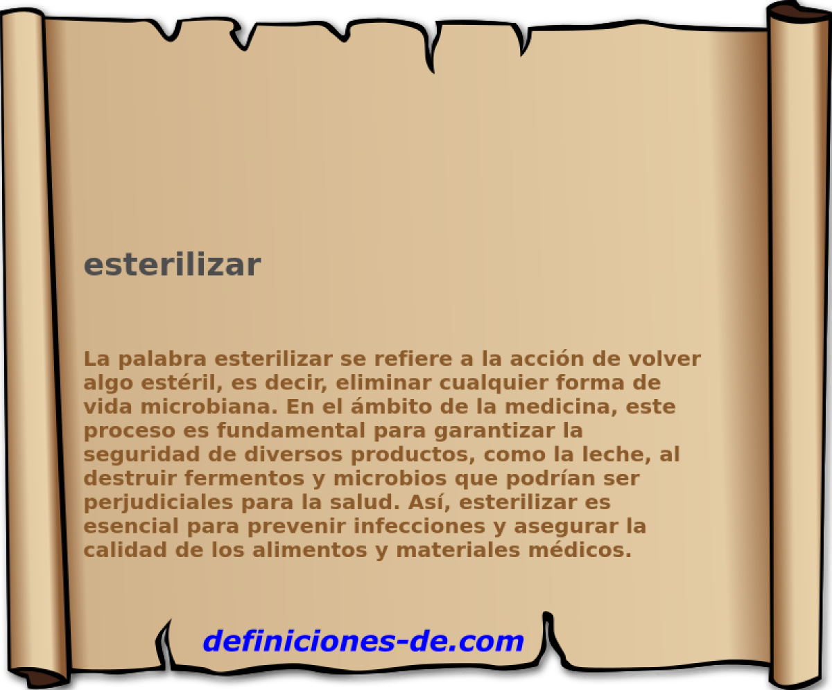 esterilizar 