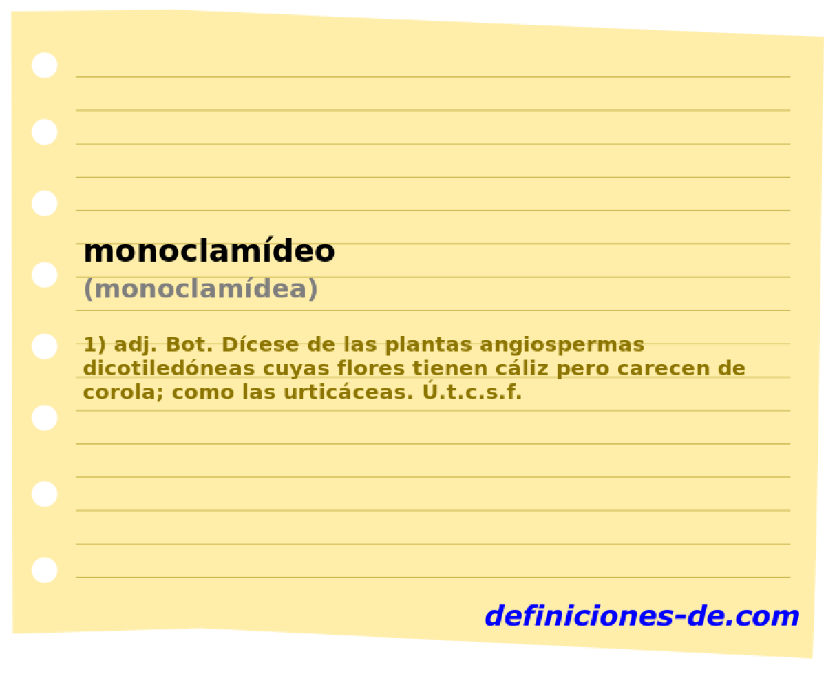 monoclamdeo (monoclamdea)