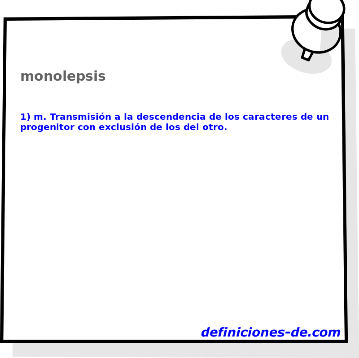 monolepsis 