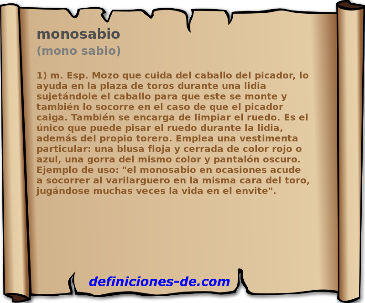 monosabio (mono sabio)