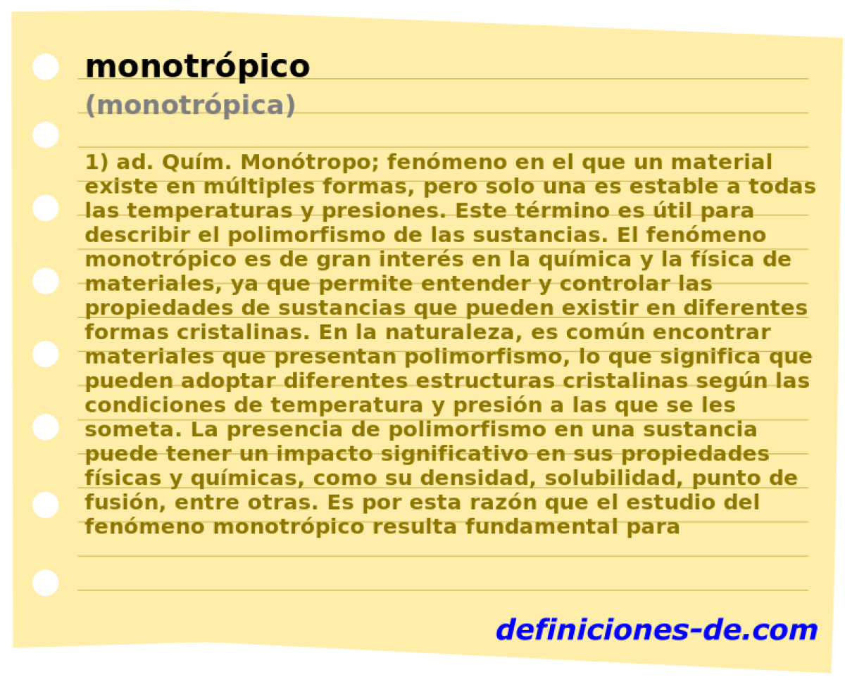 monotrpico (monotrpica)