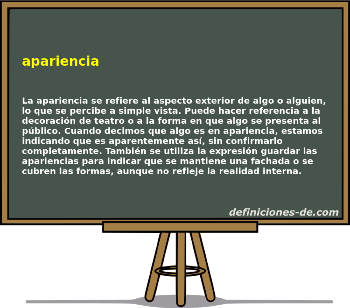 apariencia 
