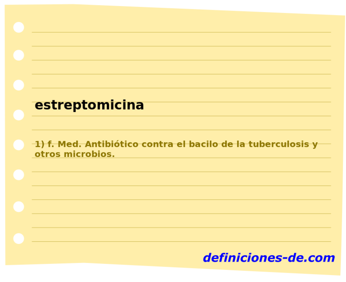 estreptomicina 