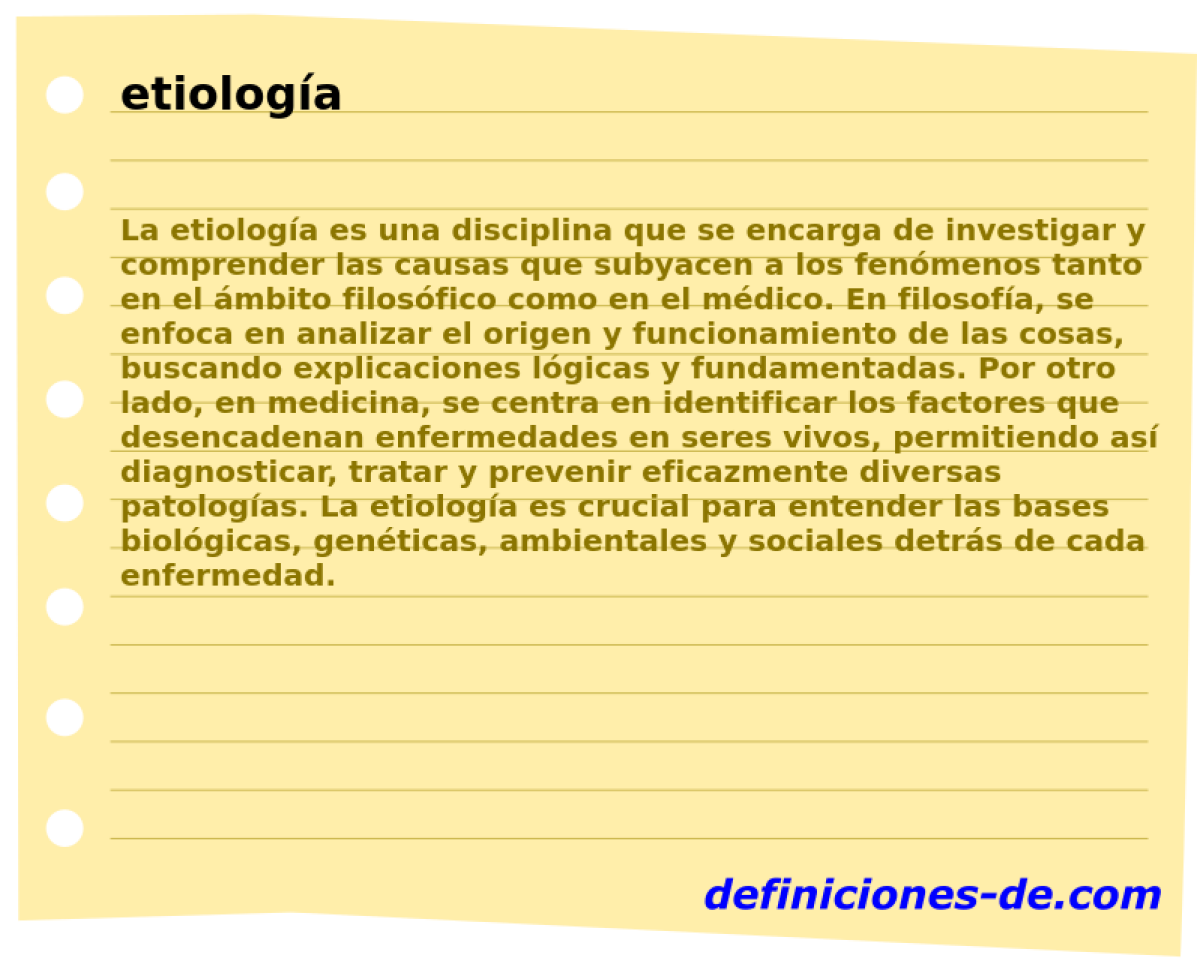 etiologa 