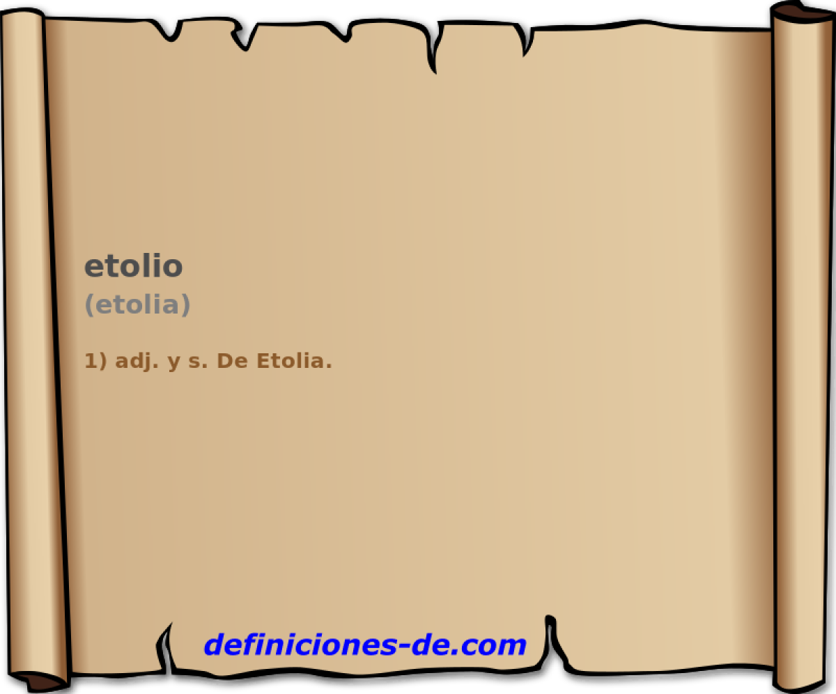 etolio (etolia)