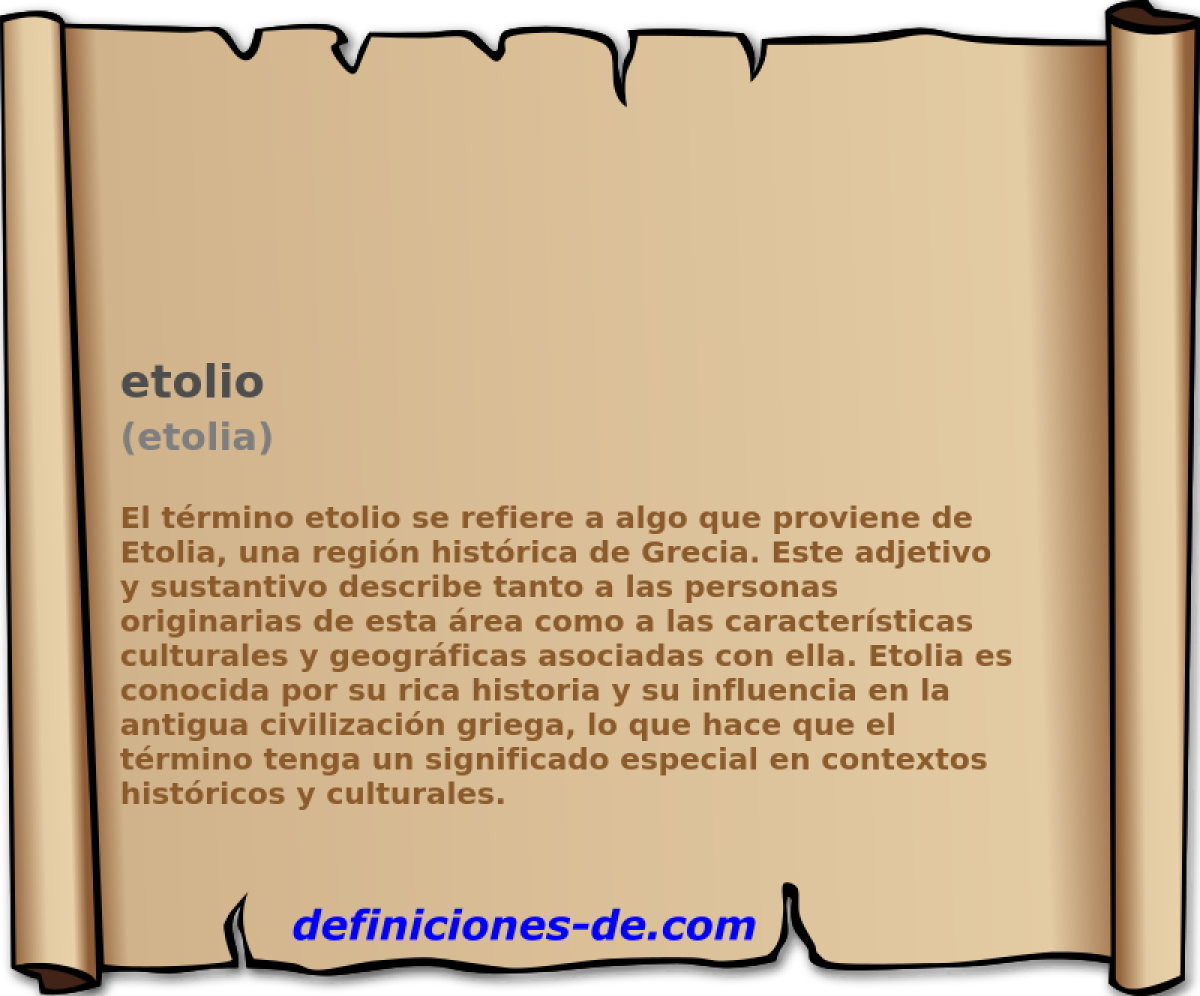 etolio (etolia)