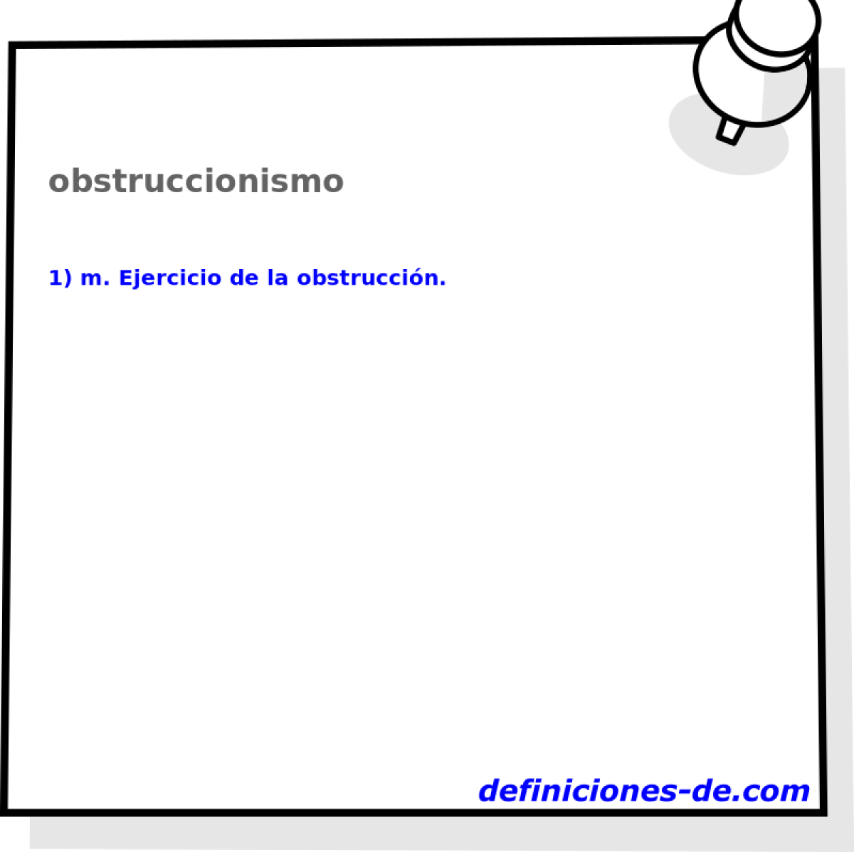 obstruccionismo 