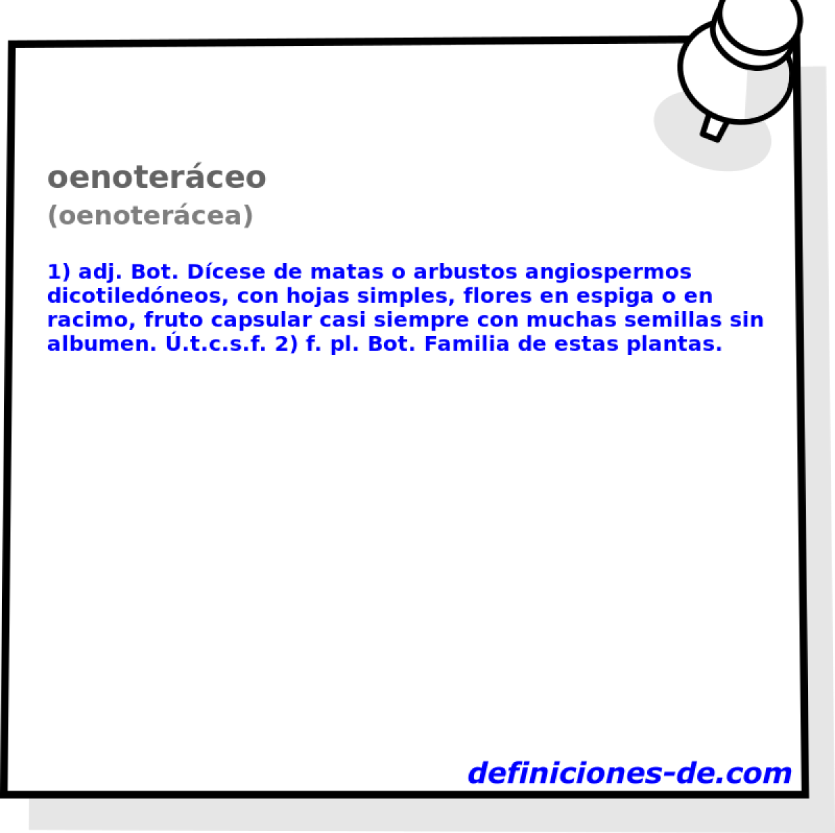 oenoterceo (oenotercea)
