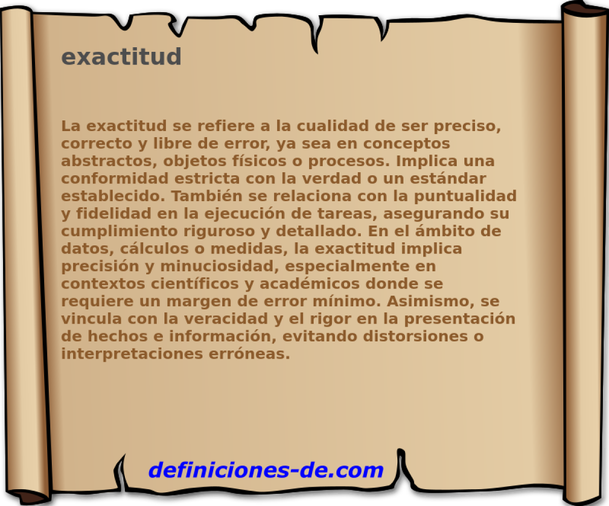 exactitud 