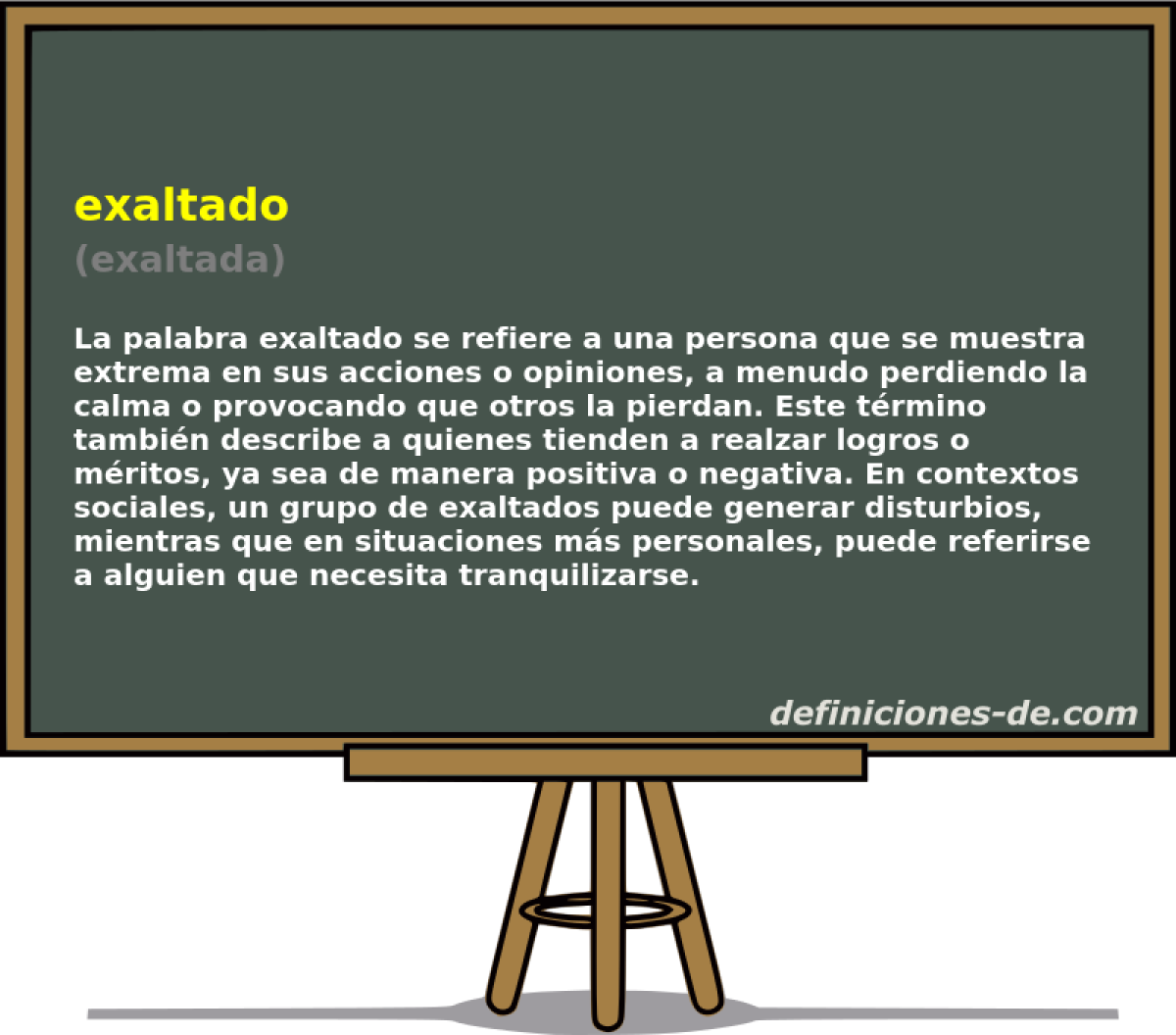 exaltado (exaltada)