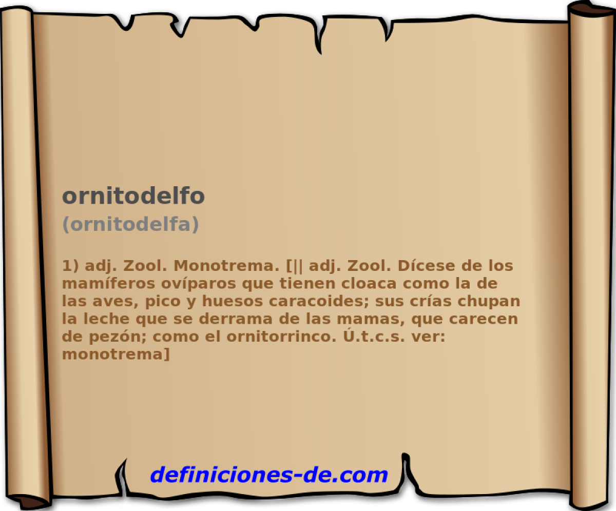 ornitodelfo (ornitodelfa)