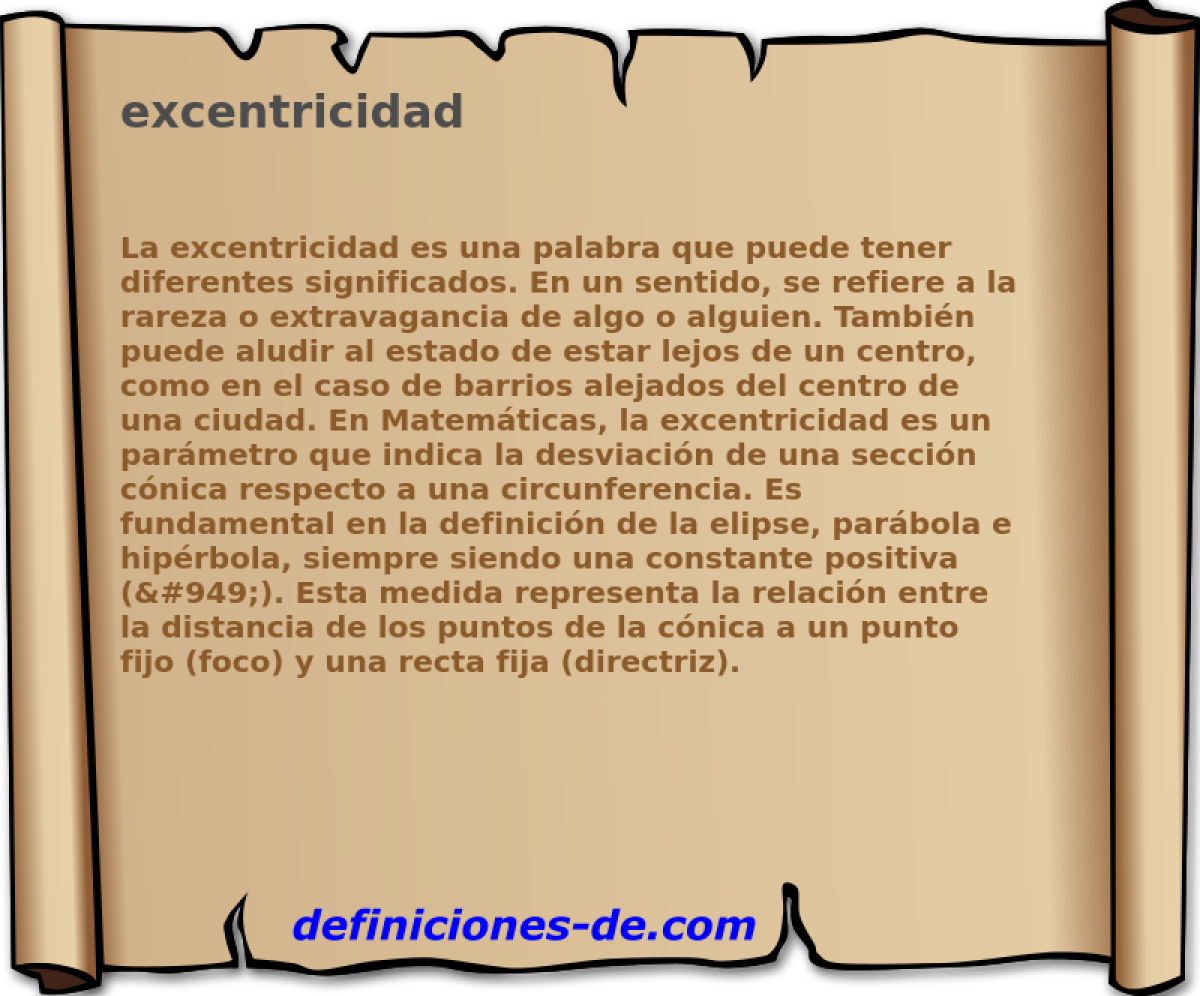 excentricidad 