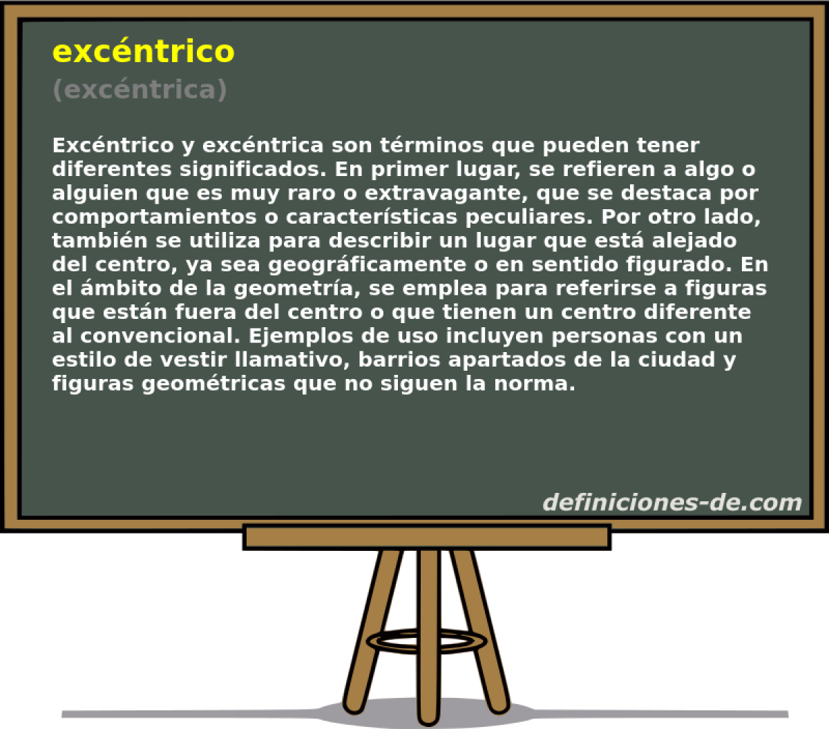 excntrico (excntrica)