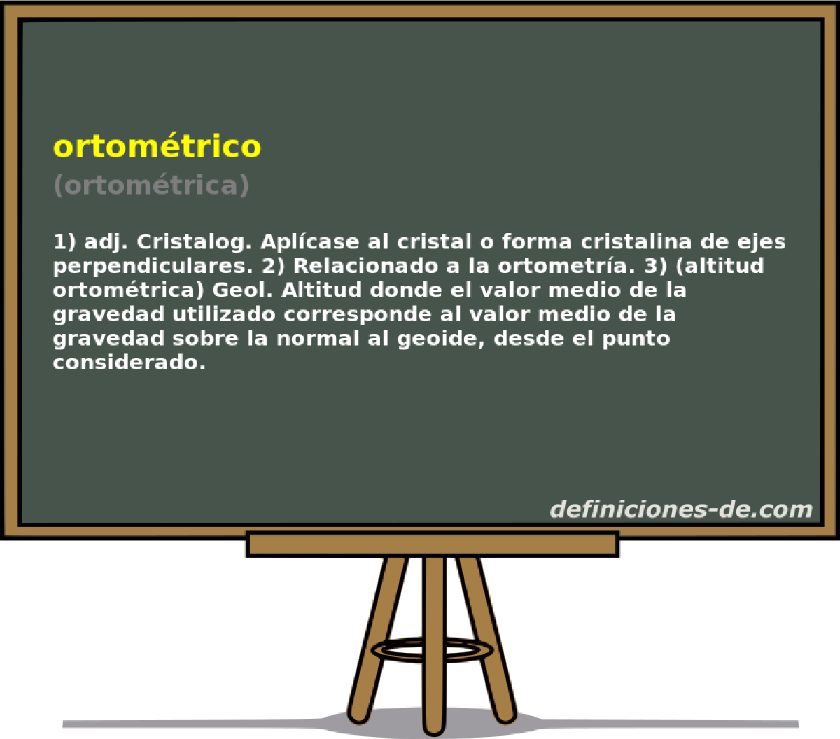 ortomtrico (ortomtrica)
