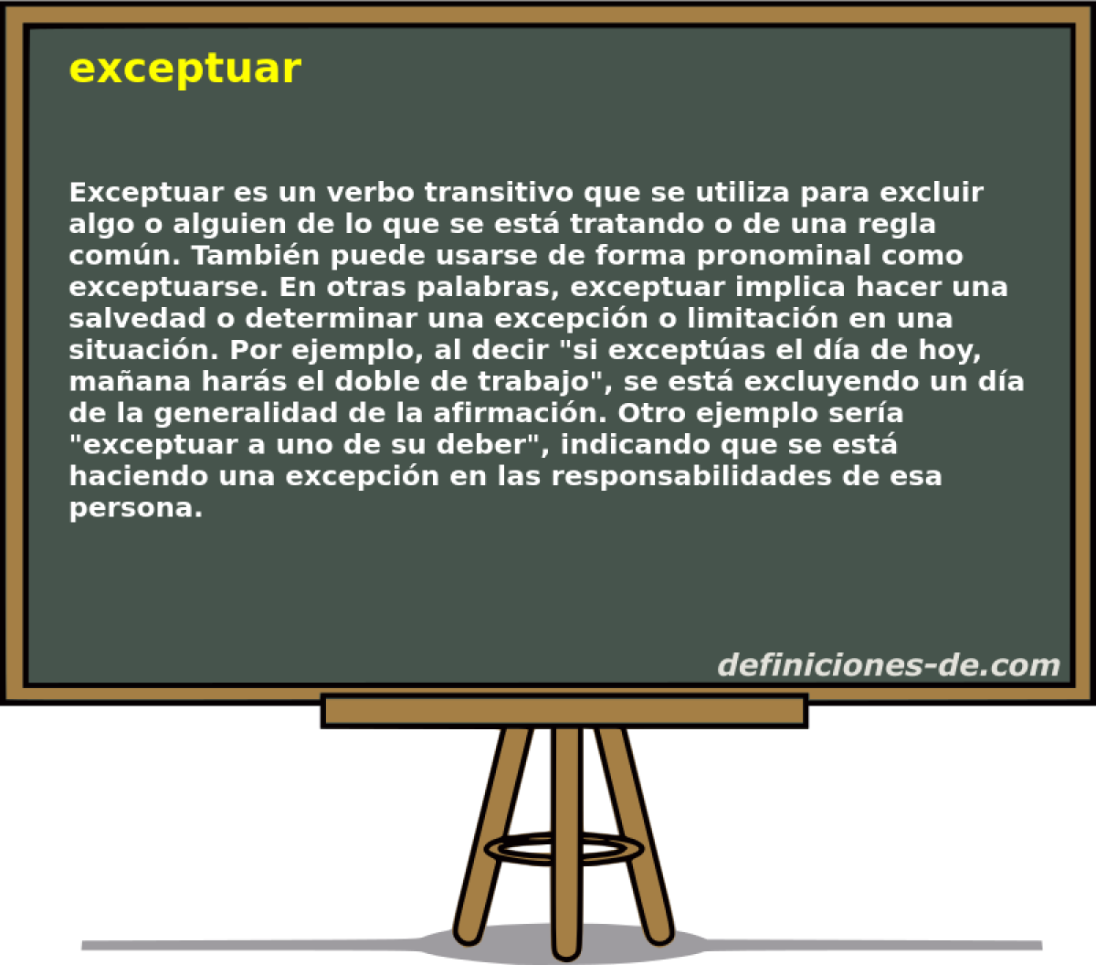 exceptuar 