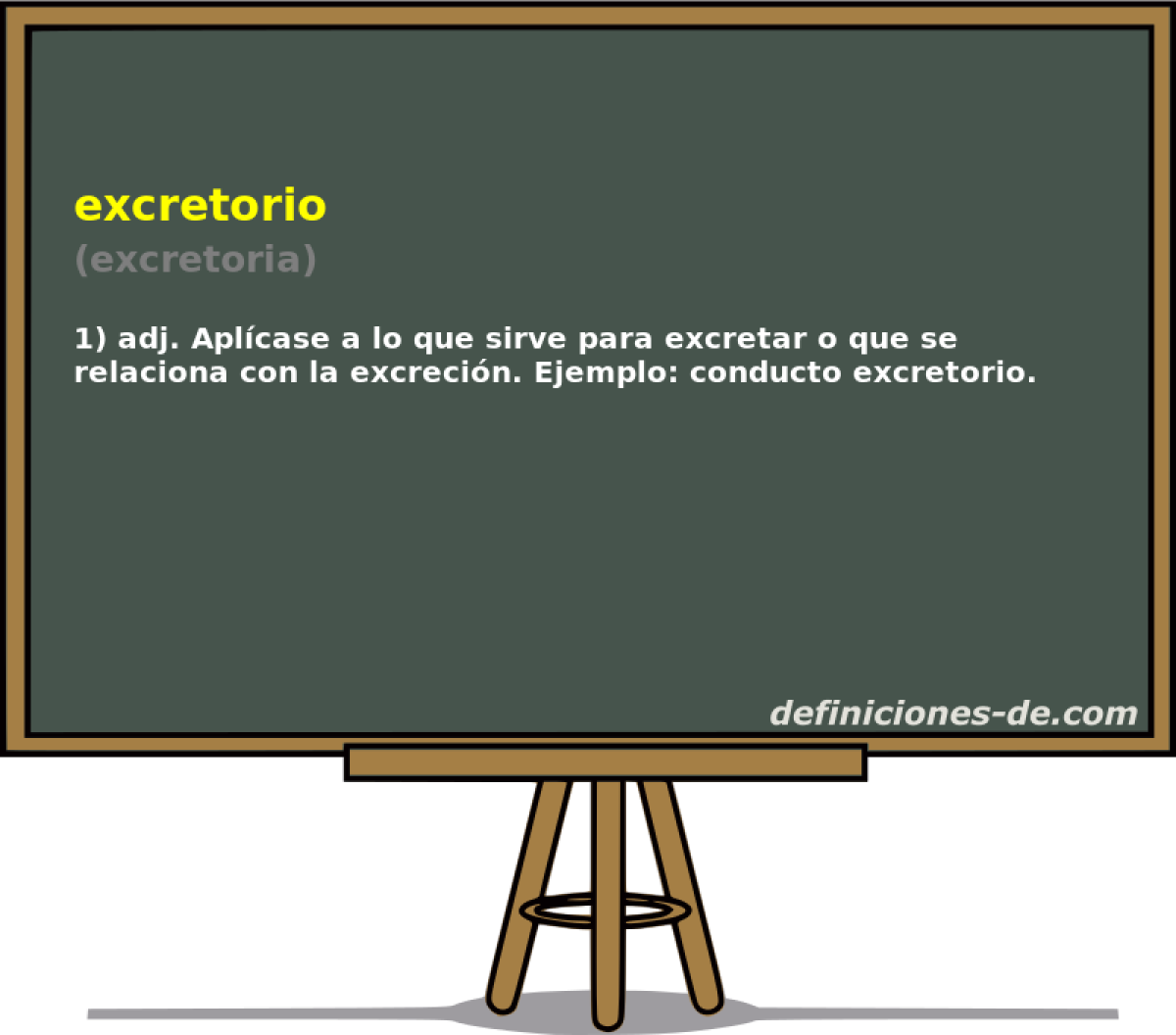 excretorio (excretoria)